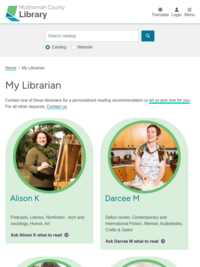 Find your personal librarian and get recommendations!