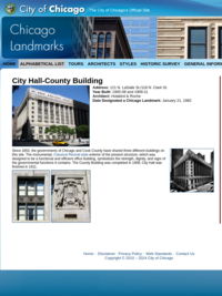 City Hall/County Building - Chicago Landmark Commission
