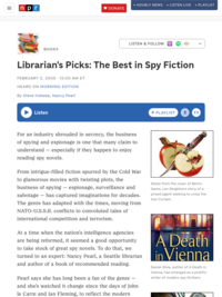 Librarian's Picks: The Best in Spy Fiction