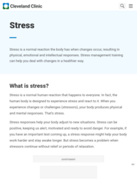 Recognizing Signs and Symptoms of Stress