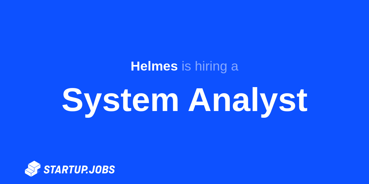 Image result for hiring System Analyst