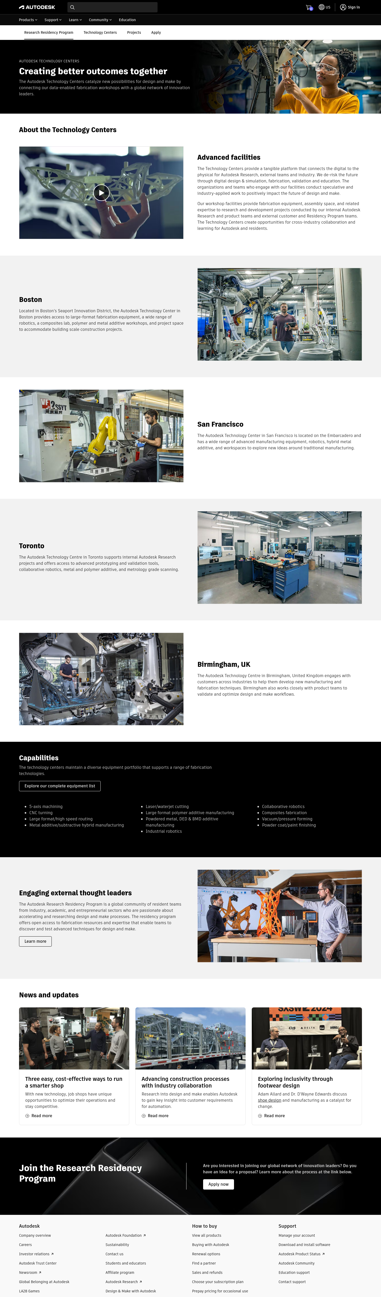 Scopri di più sull' Autodesk Build Space / Autodesk Technology Center. (ENG)