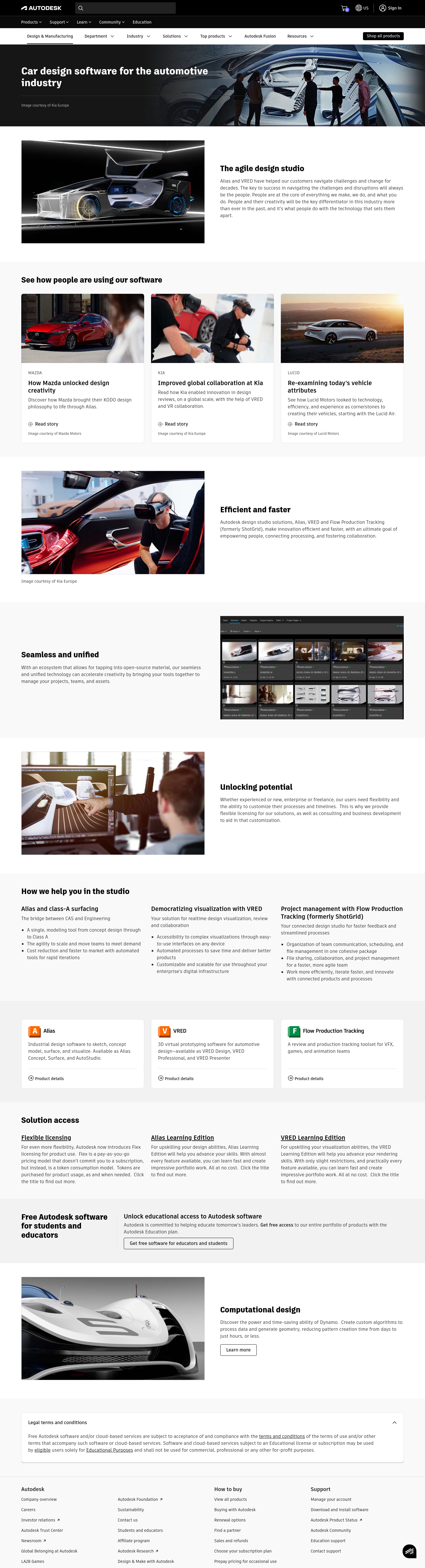 Automotive | Rozwiązania do projektowania dla przemysłu motoryzacyjnego