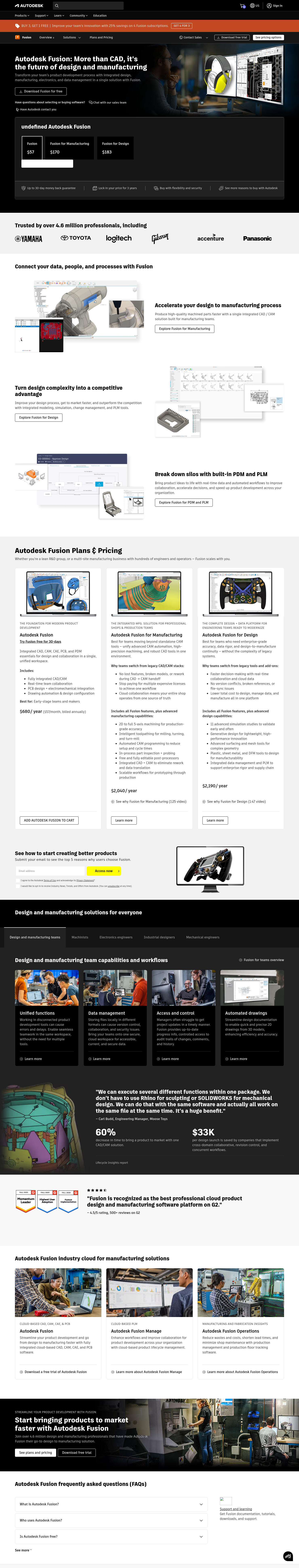 Fusion 360 | Cloud Powered 3D CAD/CAM Software for Product Design