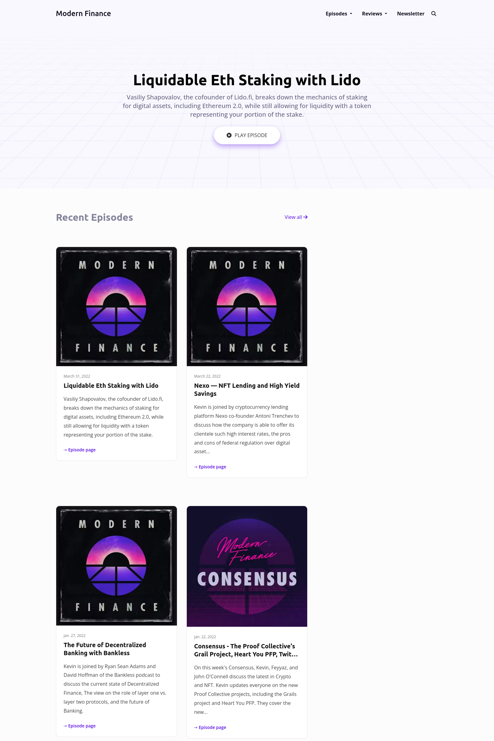 The Stone podcast website template