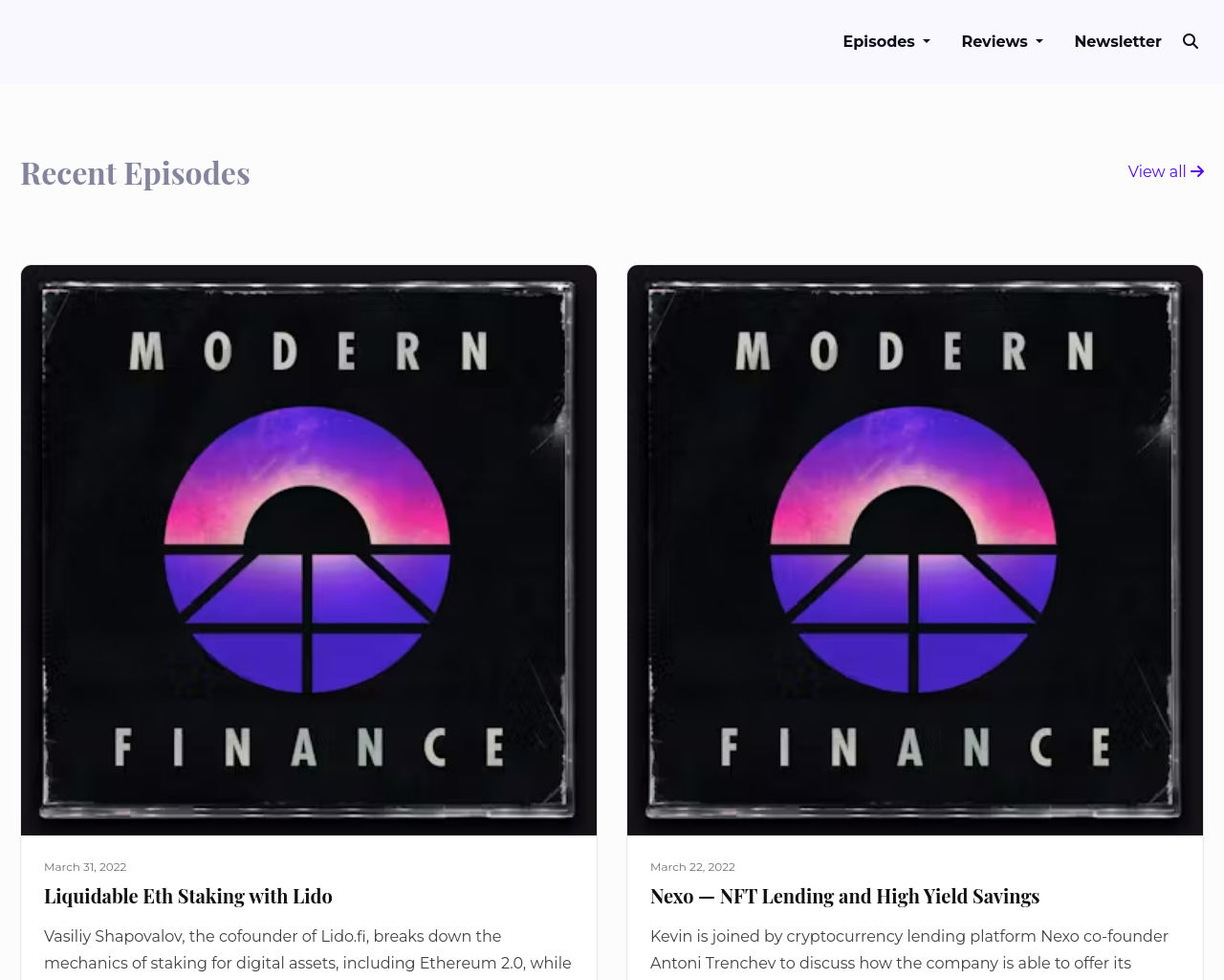 The Amber podcast website template