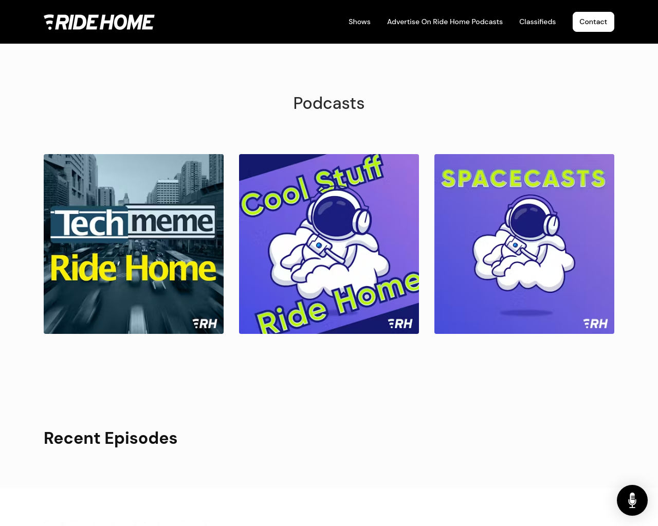Ride Home Podcasts Website