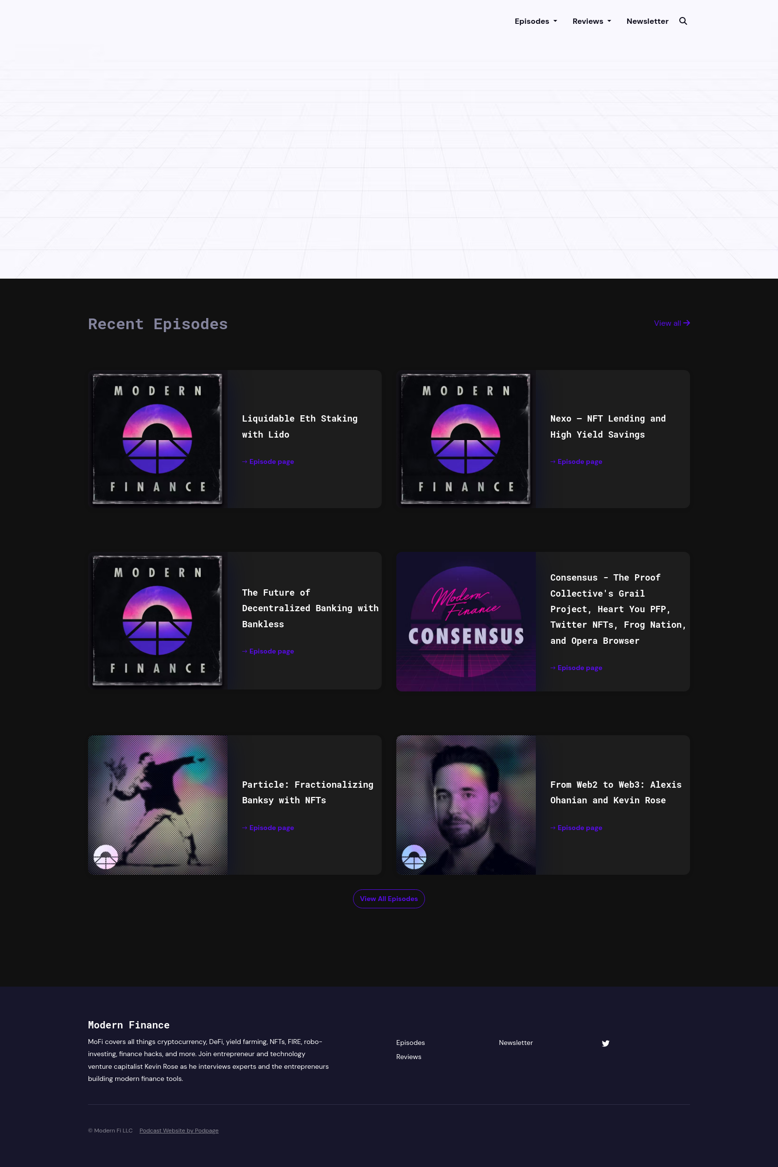 The Carbon podcast website template