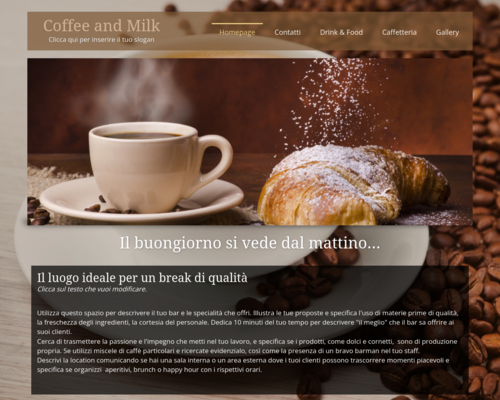 Caffetteria Coffee and milk