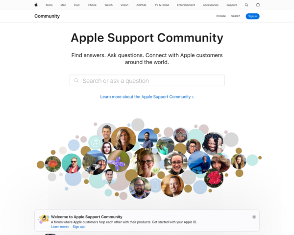 http://discussions.apple.com