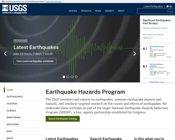http://earthquake.usgs.gov