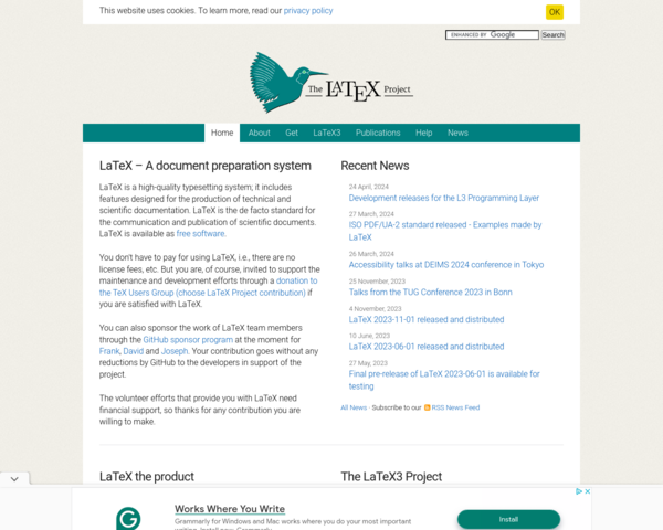 http://www.latex-project.org