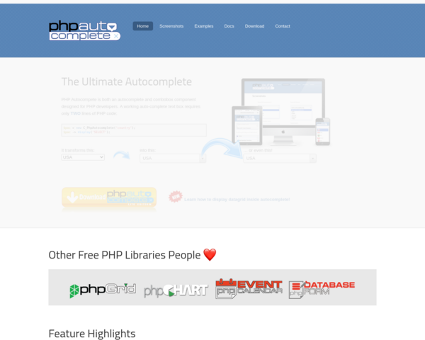 http://phpautocomplete.com