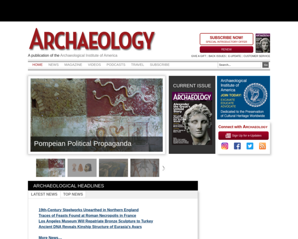 http://www.archaeology.org