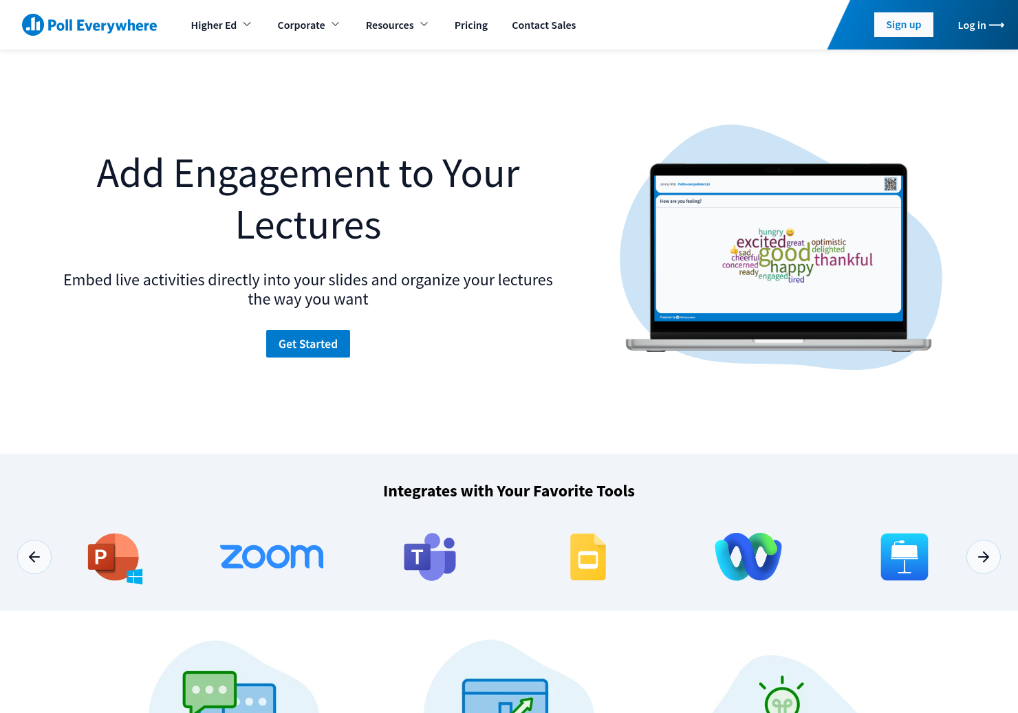 Classroom response system without clickers