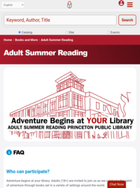Summer Reading for Adults at Princeton Public Library