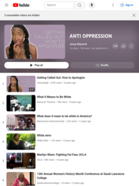 ANTI OPPRESSION - A YouTube video playlist