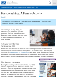 CDC | Handwashing: A Family Activity