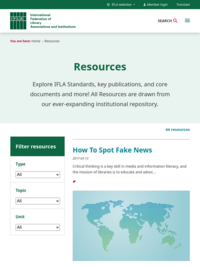 IFLA How to Spot Fake News Infographic