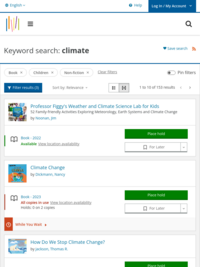 Climate books at DPL