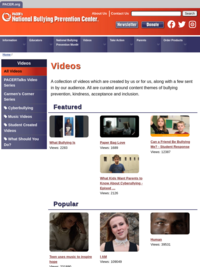 All Videos - National Bullying Prevention Center