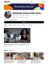 YouTube Channel | Wardrobe School with Vania
