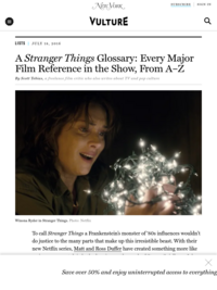 A Stranger Things Glossary: Every Major Film Reference in the Show, From A–Z