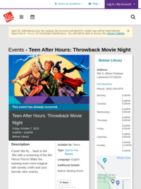 Throwback Movie Night - Teen After Hours