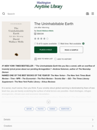 The Uninhabitable Earth - Washington Anytime Library - ebook