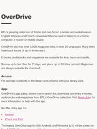 Learn about borrowing e-books with OverDrive and Libby