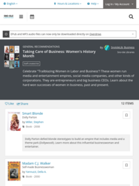 Taking Care of Business: Women's History Month