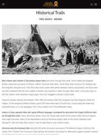American Indians and the Oregon Trail