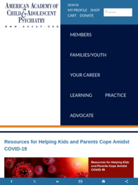 AACAP Resources for Helping Kids and Parents Cope Amidst COVID-19