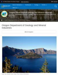 Maps from the Oregon Department of Geology and Mineral Industrise