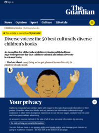 The Guardian: The 50 Best Culturally Diverse Children's Books