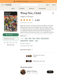 Weep Not, Child by Ngũgĩ wa Thiong'o