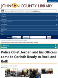 Police Chief Jordan and his Officers came to Corinth Ready to Rock and Roll!