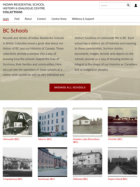 Indian Residential Schools History &amp; Dialogue Centre Collections