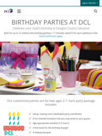 Birthday Parties at DCL