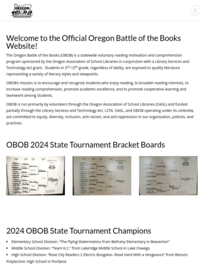 Oregon Battle of the Books official website