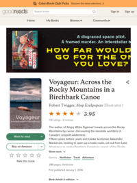 Voyageur: Across the Rocky Mountains in a Birchbark Canoe by Robert Twigger