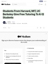 Students From Harvard, MIT, UC Berkeley Give Free Tutoring To K-12 Students