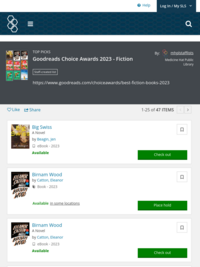 Goodreads Choice Awards 2023 - Fiction