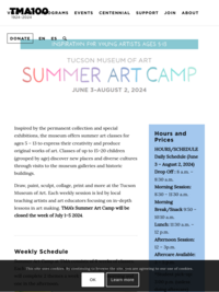 Summer Art Camp at the Tucson Museum of Art