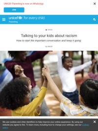 SJPL recommends:  Talking to your kids about racism | UNICEF Parenting