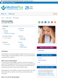 Fibromyalgia | FMS | MedlinePlus