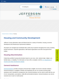 Jefferson County Housing and Development