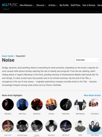 Noise Music Genre Overview | AllMusic