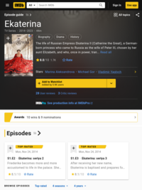 Ekaterina (TV Series 2014– ) - IMDb