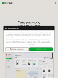 Get organized. Work smarter. Remember everything. | Evernote